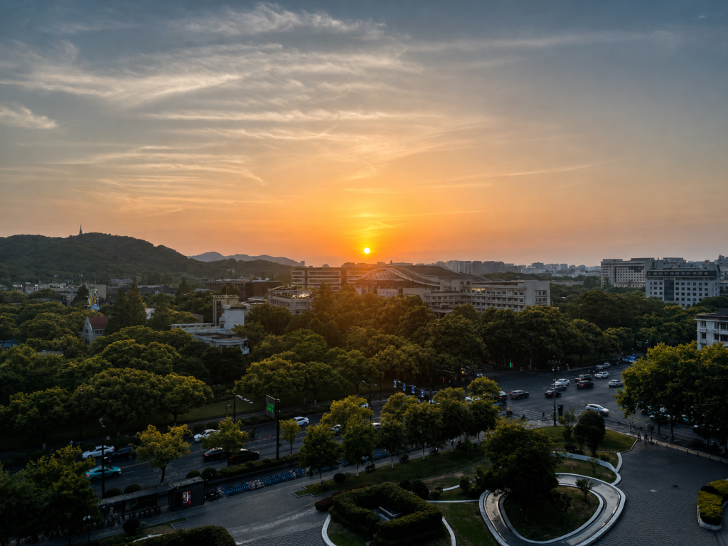 Sunset in Hangzhou
